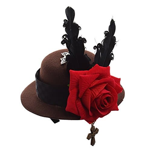 GRACEART Steampunk Mini Top Hat for Women's Costumes