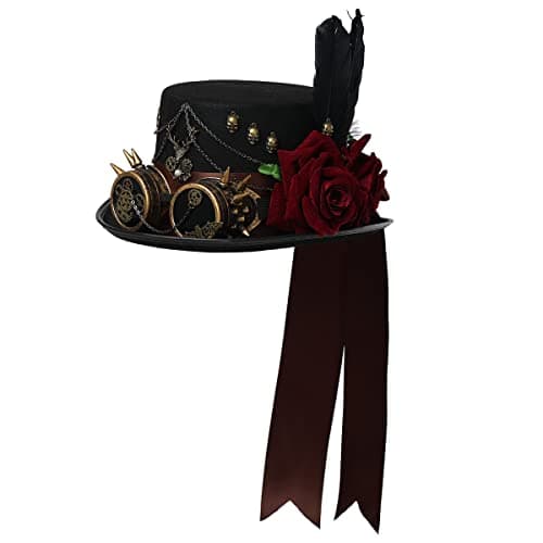 BLESSUME Steampunk Top Hat for Halloween Party