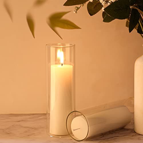 Refined Slim Pillar Candle Wedding Centerpieces