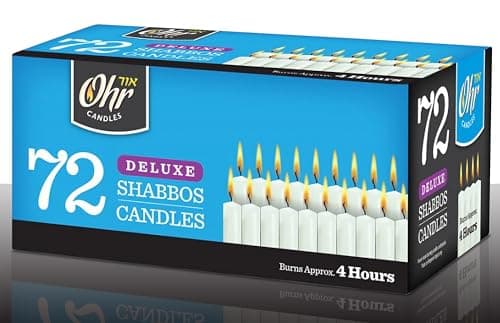 Ohr 4 Hour Ner Mitzvah Shabbat Candles - 72 Count