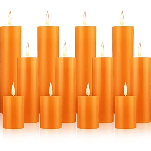 Christmas Pillar Candles Votive Candles for Wedding, Spa, Holiday, Birthday, Home, Bath, Reception Decor