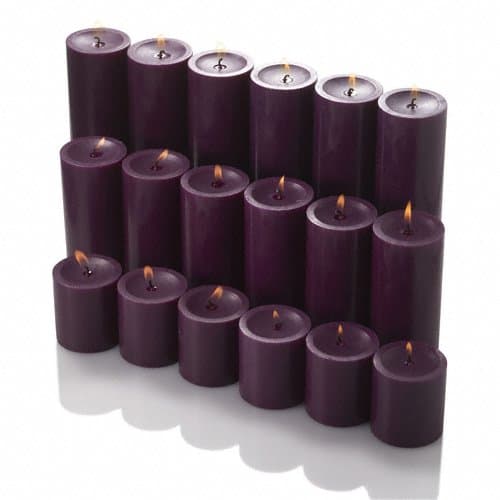 36 Black Pillar Candles for Richland Customers