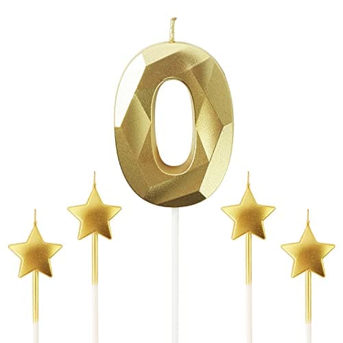 Personalized 3D Diamond Shaped Birthday Candles