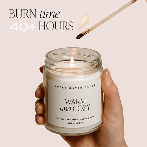 Sweet Water Decor Vanilla Sugar Birthday Candles - Perfect Gift for Mom Friends Girls