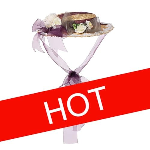 COSDREAMER Victorian Style Sun Hat for Women and Girls