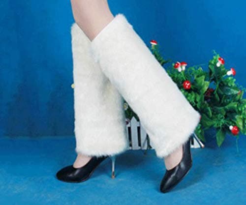 HiMeiping Cozy Faux Fur Leg Warmer Boot Cuff Cover