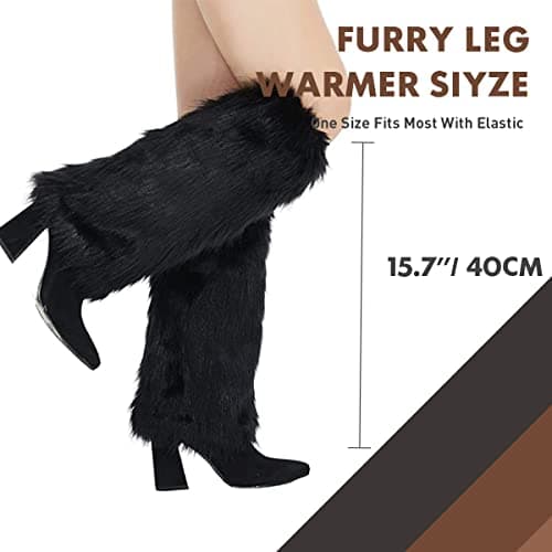 Barelove Women's Faux Fur Leg Warmers