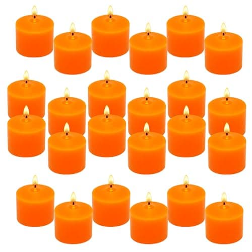 Bulk Black Pillar Candles - Pack of 24, 1.25 Inch - For Kitchen, Spa, Lanterns, Mantels, Prayers, and Emergencies