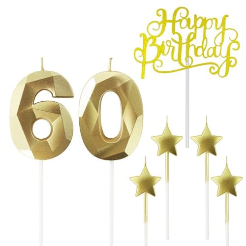 Personalized 3D Diamond Shaped Birthday Candles
