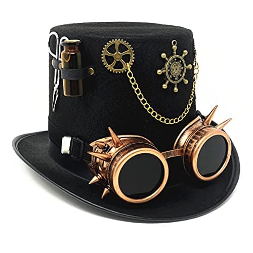 Steampunk Top Hat Costume for Halloween and Cosplay Party