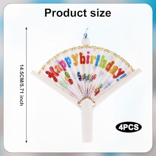 4pcs Pop-up Surprise Happy Birthday Candles for Party Supplies