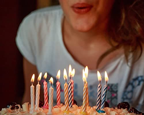 Kole Imports Relighting Birthday Candles - Colorful & Sparkling for Parties - 24 Count x 2 Pack