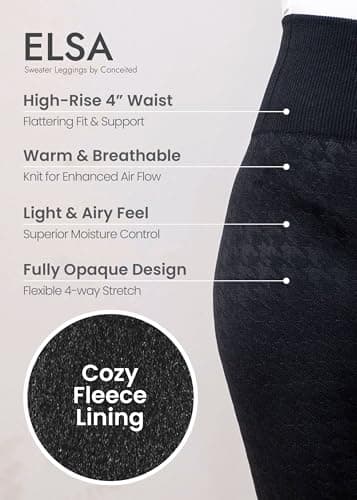 Conceited Fleece Lined Leggings for Women - Regular & Plus Sizes - Premium Fabric