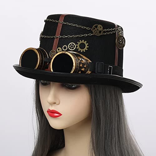 BLESSUME Steampunk Top Hat for Halloween Party