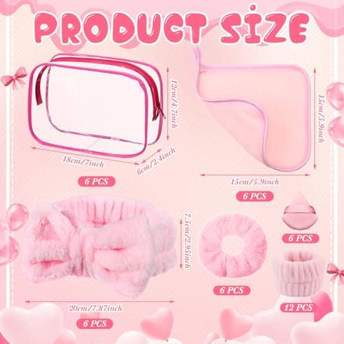 Hoteam Spa Sleepover Party Supplies for Girls: Makeup & Care Kit