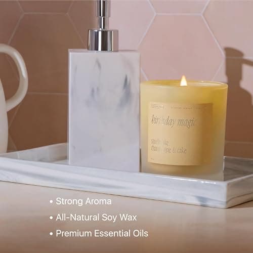 Benevolence LA Birthday Magic Candles | 40-50 Hour Burn, Smells Like Champagne & Cake
