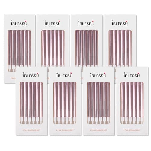 Champagne Gold Birthday Candles for Wedding Decorations