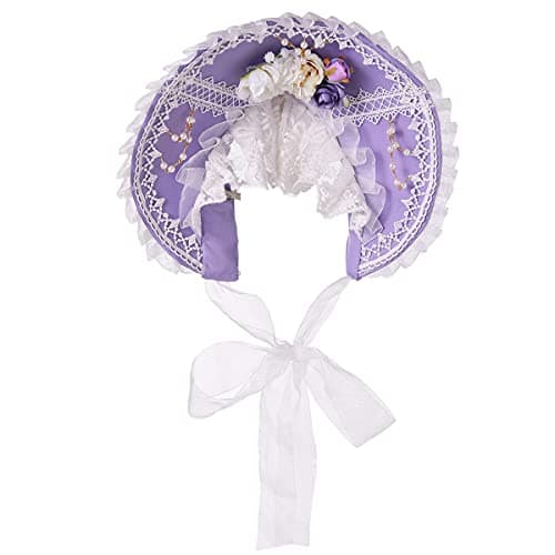 COSDREAMER Victorian Lace Flowers Sun Hat for Girls & Women