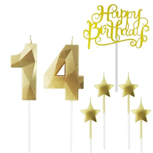 Personalized 3D Diamond Shaped Birthday Candles