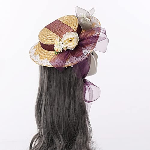 COSDREAMER Victorian Style Sun Hat for Women and Girls