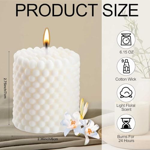 Decorative Scented Pillar Candles for Celebrations
