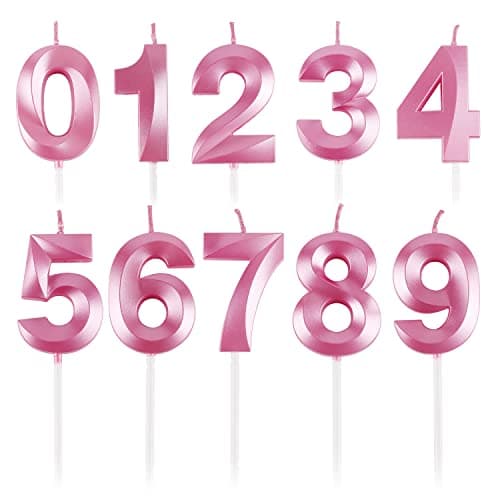BEAN LIEVE Number Birthday Candles (Champagne Gold)