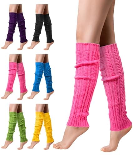 Winter Leg Warmers for Women - Ribbed Knit Boot Socks