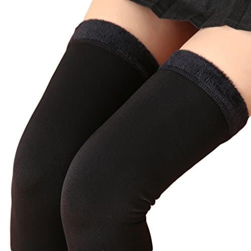 Women's Winter Over Knee Fleece-Lined Leg Warmers