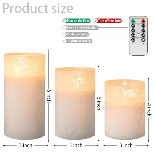 Angelloong Flickering Flameless Candles with Remote Timed Home Decor