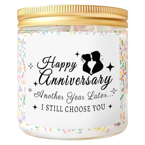 7 oz Vanilla Soy Wax Sprinkles Candle, Best Friend Birthday Gift for Women