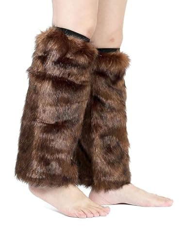 Barelove Women's Faux Fur Leg Warmers