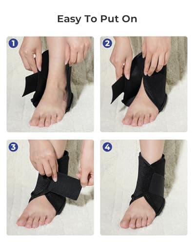 Koonie Ankle Ice Pack Wrap for Swelling, Plantar Fasciitis, Cold Therapy Sock Compression