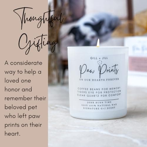 Pet Memorial Candle, Sympathy Gift for Pet Loss, Cat and Dog Memorial