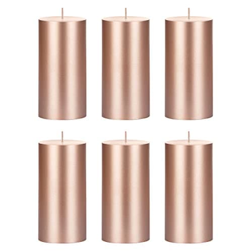 Premium Hand Poured Unscented White Pillar Candle, 3in x 6in, Home Décor