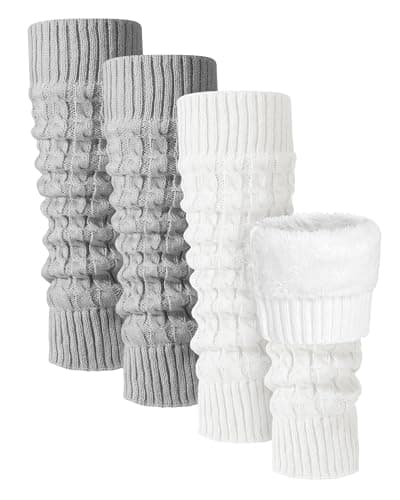 Winter Fleece Lined Leg Warmers for Women - Skating/Walking