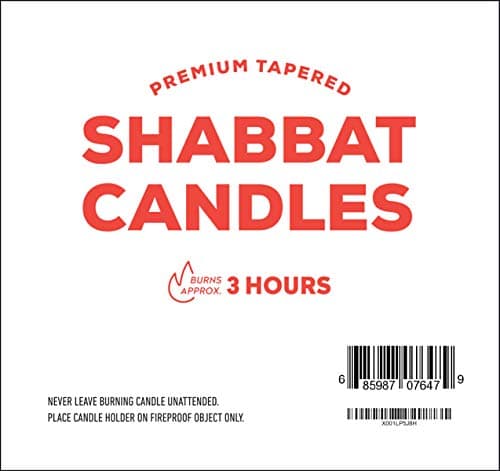 Shabbat Candles, 3 Hr., 12 Ct.