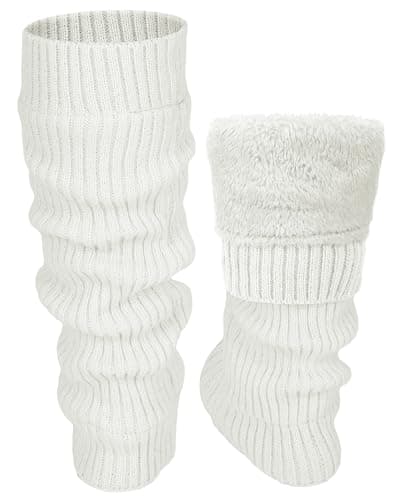 Shihanee Women's Fleece Lined Leg Warmers for Everyday Wear and Skating