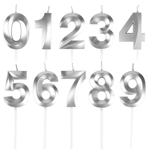 BEAN LIEVE Number Birthday Candles (Champagne Gold)