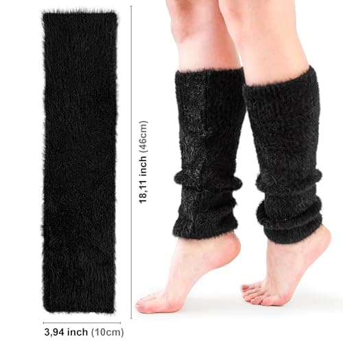 NiceACSRise Long Wool Knit Leg Warmers for Women - Ballet, Ice Skating & Dance