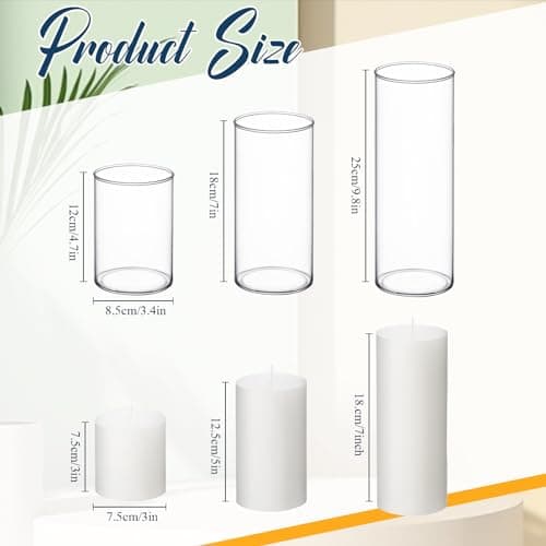 Slim Candle Wedding Valentine's Day Centerpieces