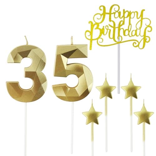 Personalized 3D Diamond Shaped Birthday Candles