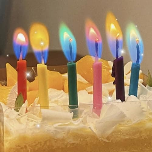 Happy Birthday Cake Candles with Colorful Holders for Magical Celebrations (12)