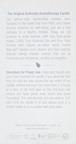Aroma Naturals Patchouli & Frankincense Meditation Candle, 2.5" x 4"