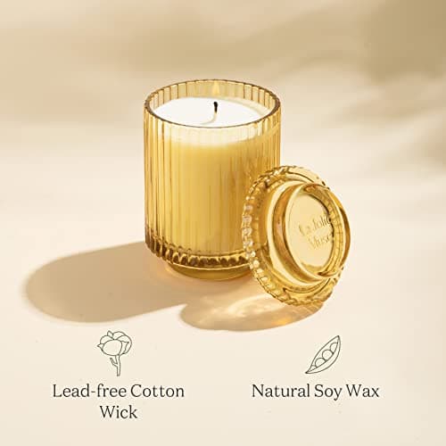 LA JOLIE MUSE Scented Candle, Sandalwood & Patchouli, 80hr Burn Time
