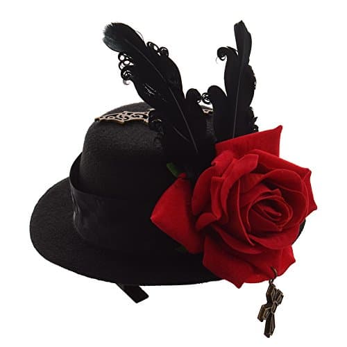 GRACEART Steampunk Mini Top Hat for Women's Costumes