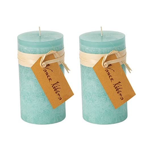 Sullivans Vance Kitira 6-Inch Off-White Unscented Pillar Candles Set of 2