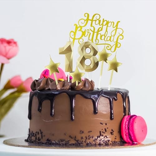 Personalized 3D Diamond Shaped Birthday Candles