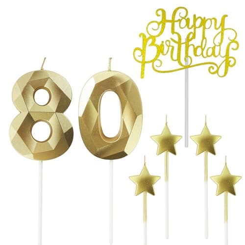 Personalized 3D Diamond Shaped Birthday Candles