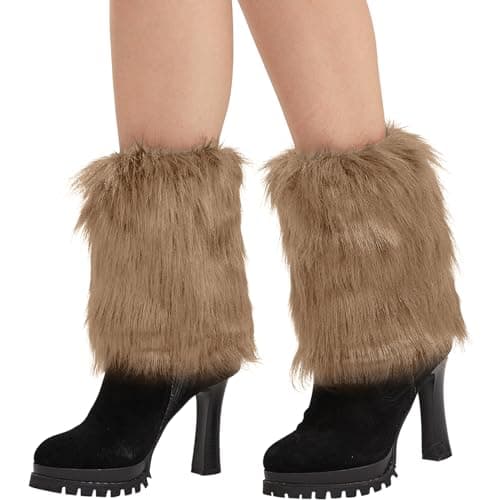 Nanxson Women's Fur Leg Warmers Cover Sleeves Winter TTW0071