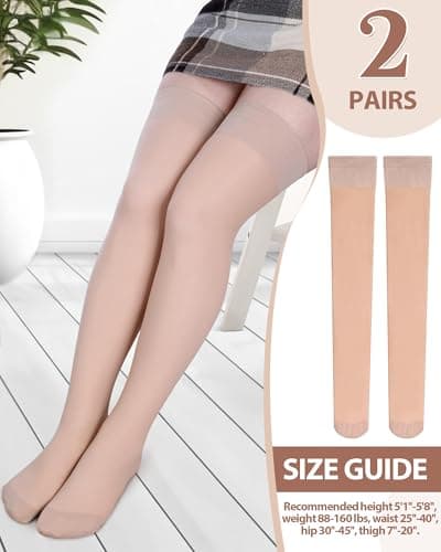 Women's Fleece Lined Knee High Socks for Cold Weather